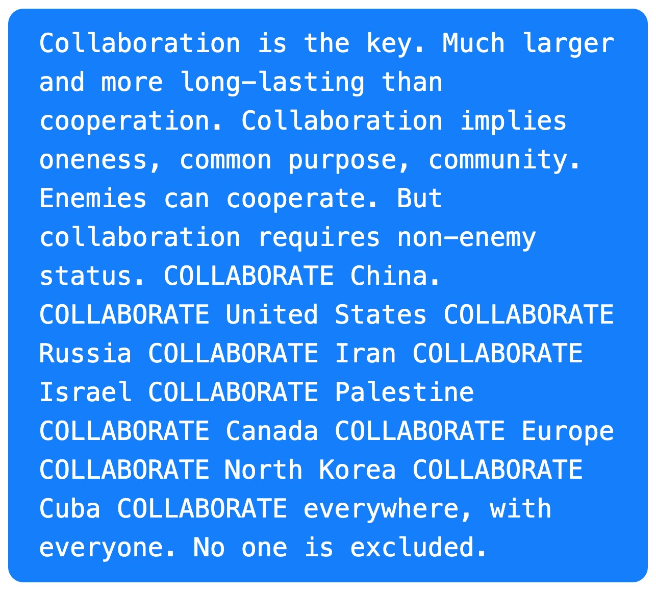 Collaboration is the Key