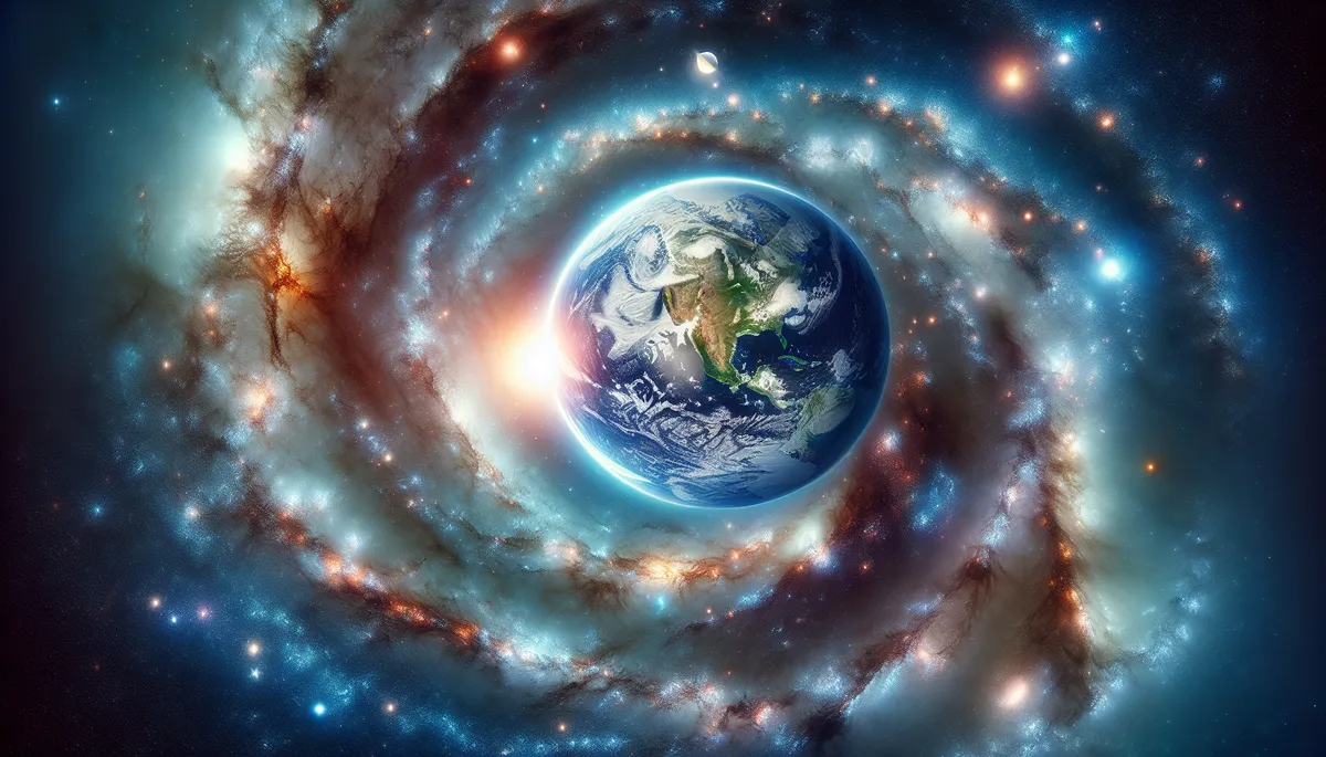 Earth embedded in Milky Way