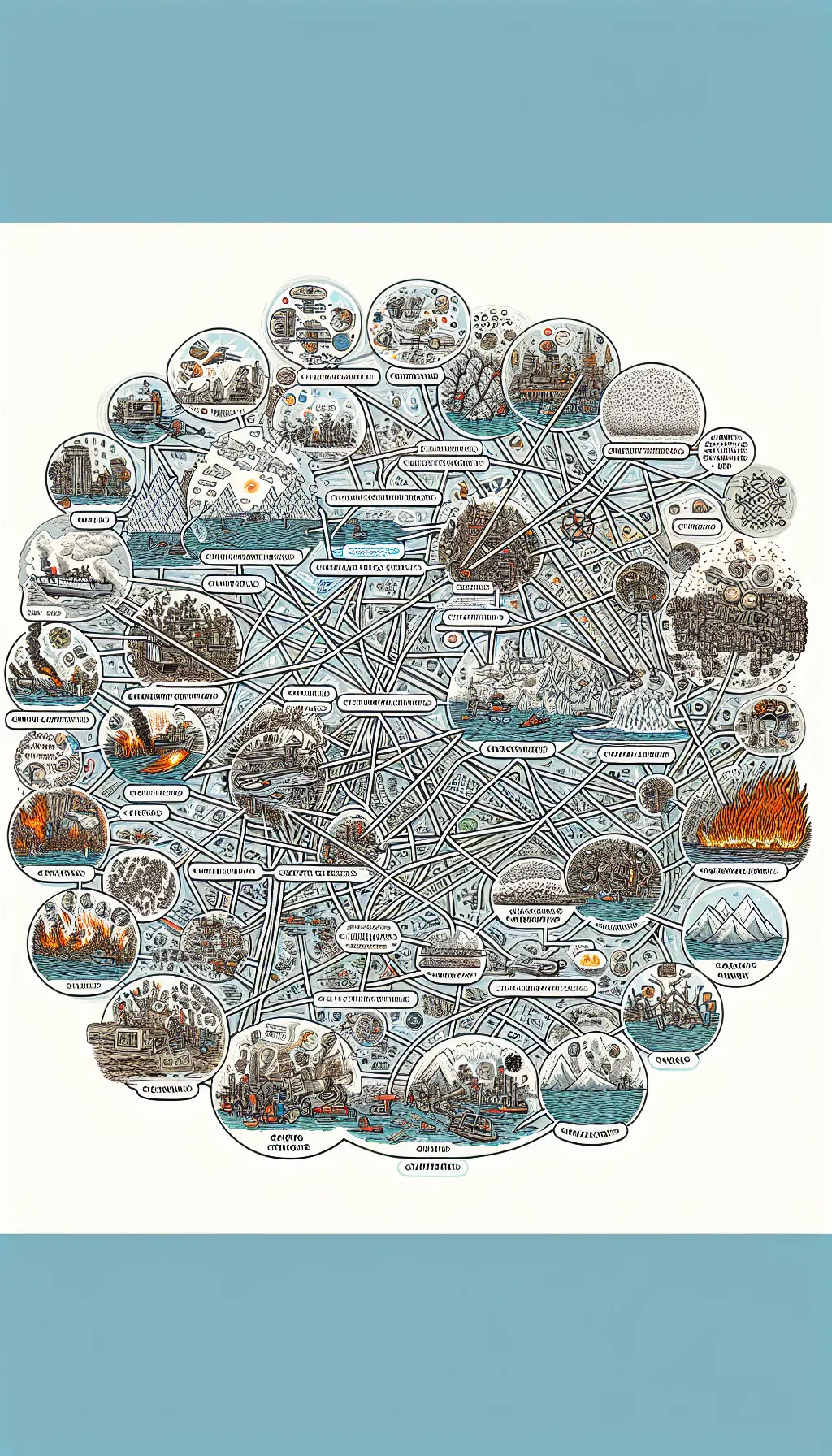 This image shows the incredible tangle of interacting parts in the climate change web.