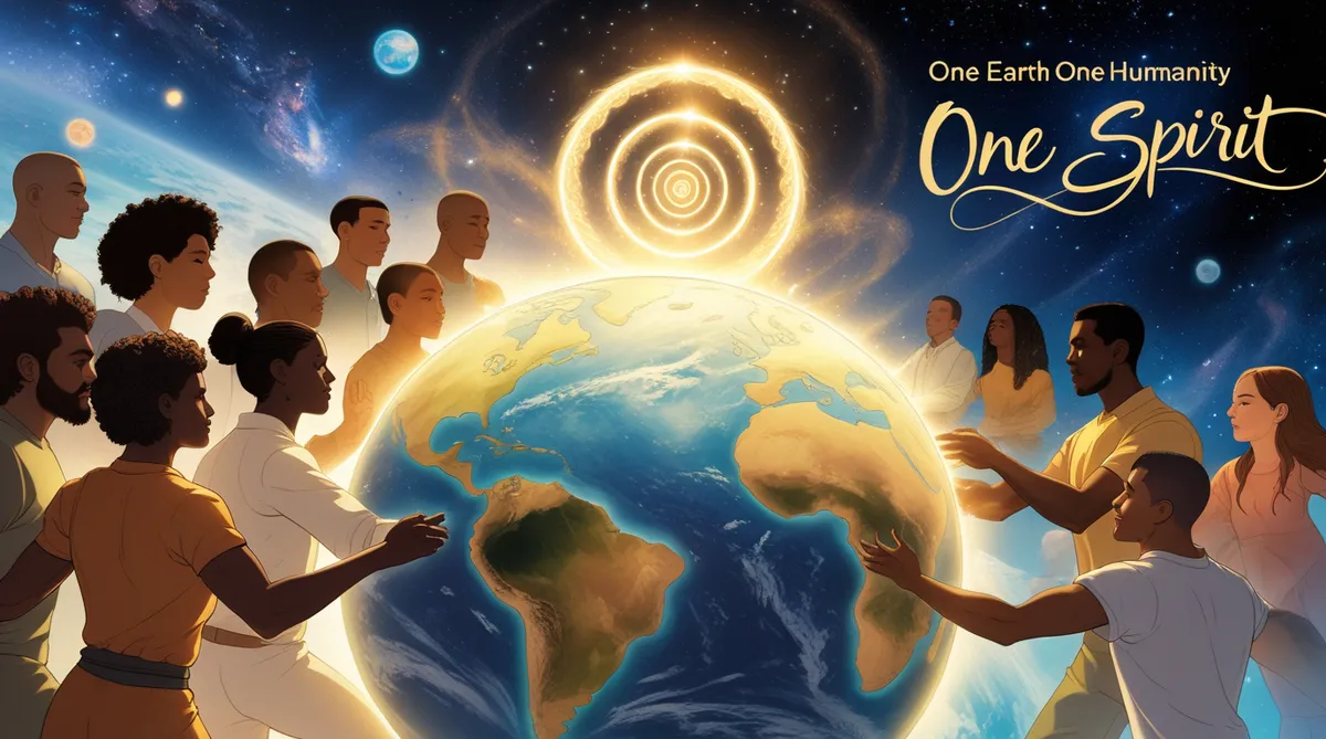 One earth, one humanity, one spirit. All is One.