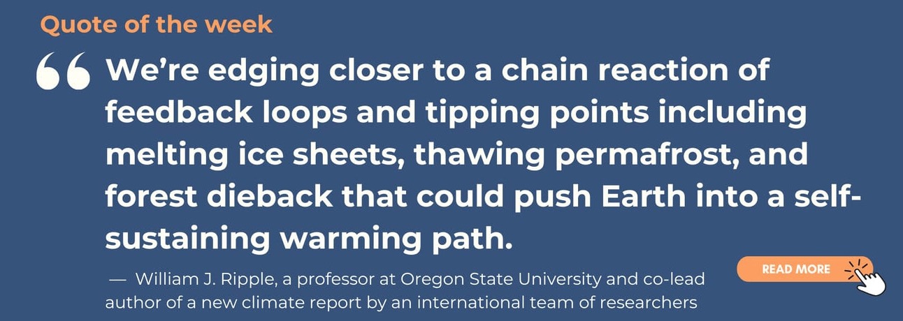 We're getting closer to tipping points