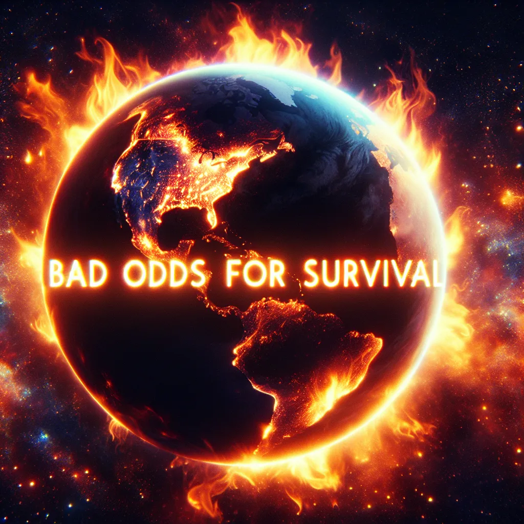 Bad odds for earth survival.