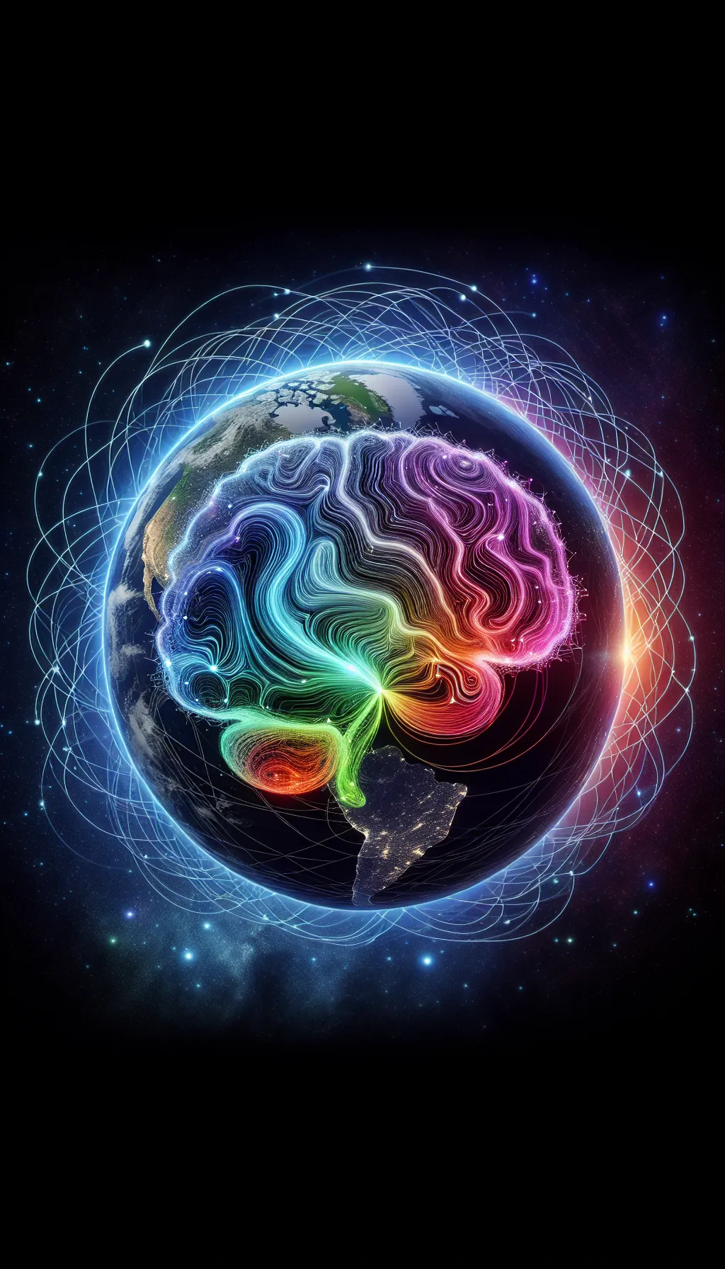 Brain waves inside earth.