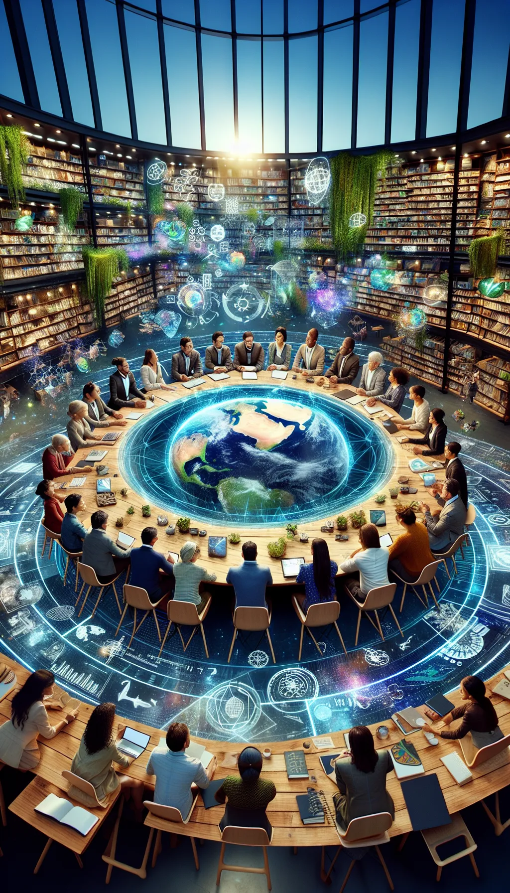 Climate Change intellectual synergy large group image.