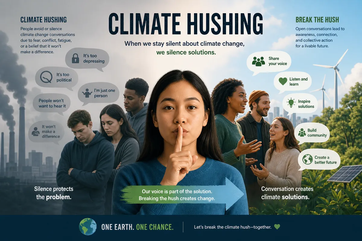 Climate hushing. How do we "break the hush?"