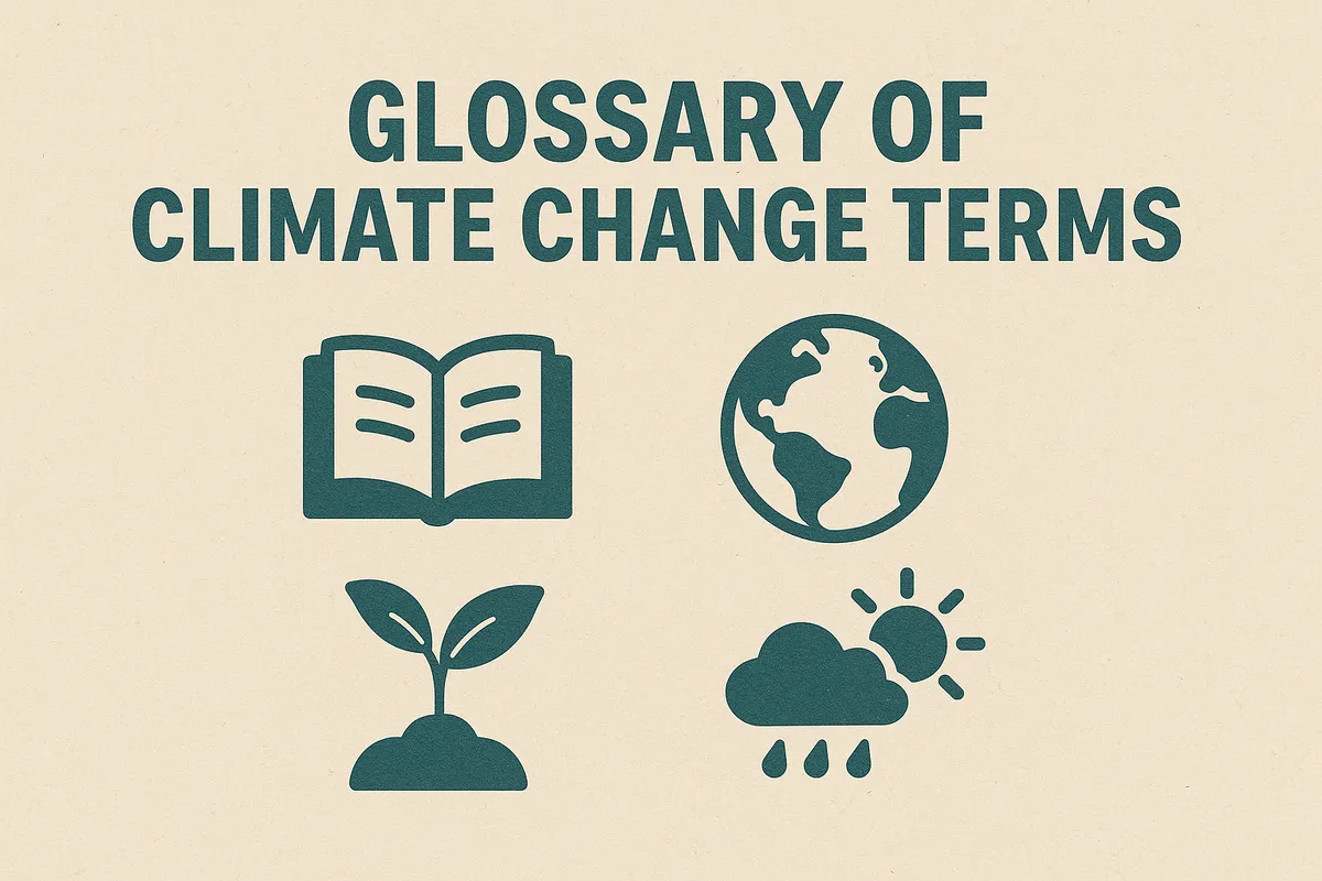 Comprehensive Glossary of Climate Change Terms. Explore our detailed glossary of climate change terms to enhance your understanding of global warming, sustainability, and environmental impact.
