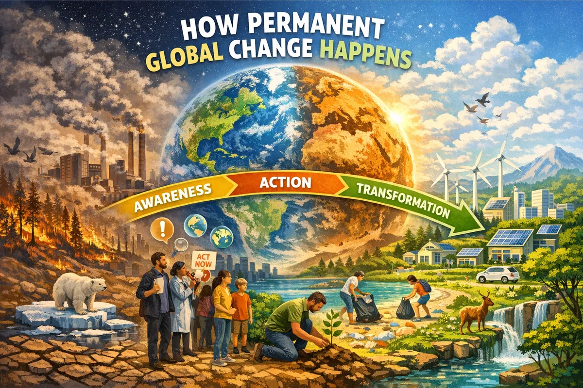 How permanent global change happens.