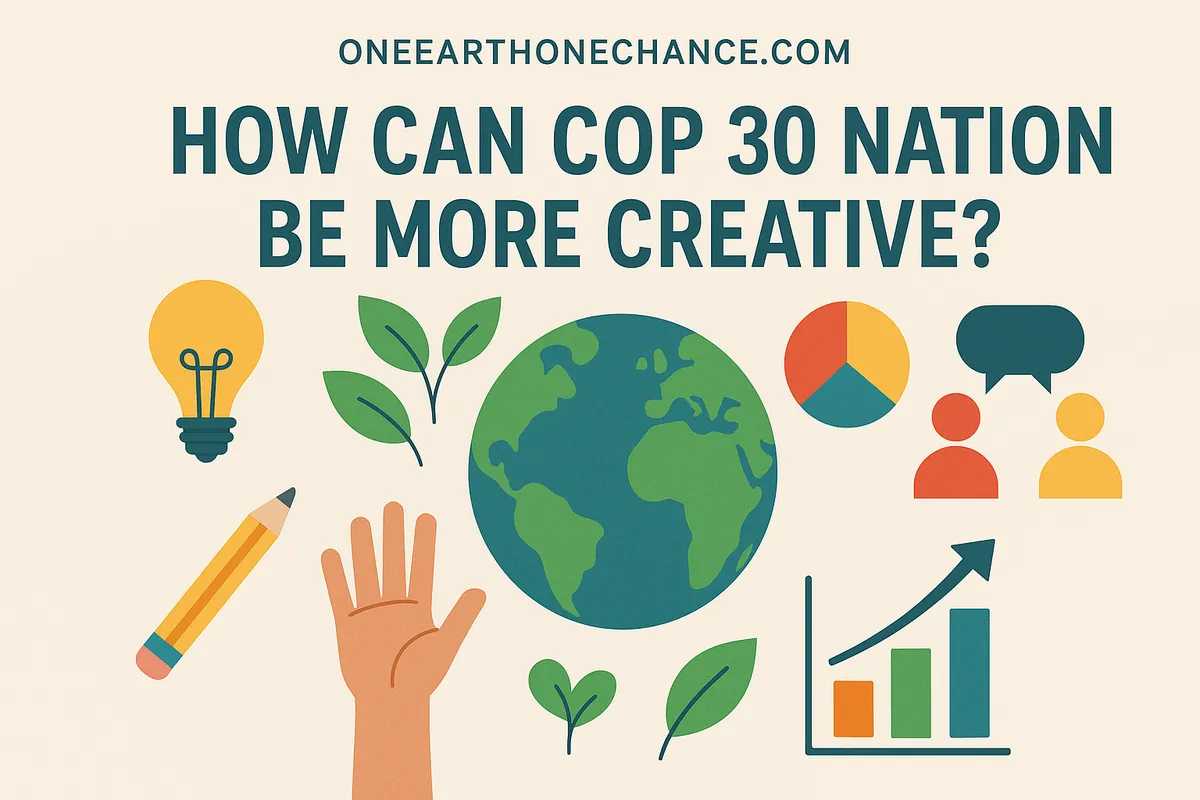 How can COP 30 nations be more creative?
