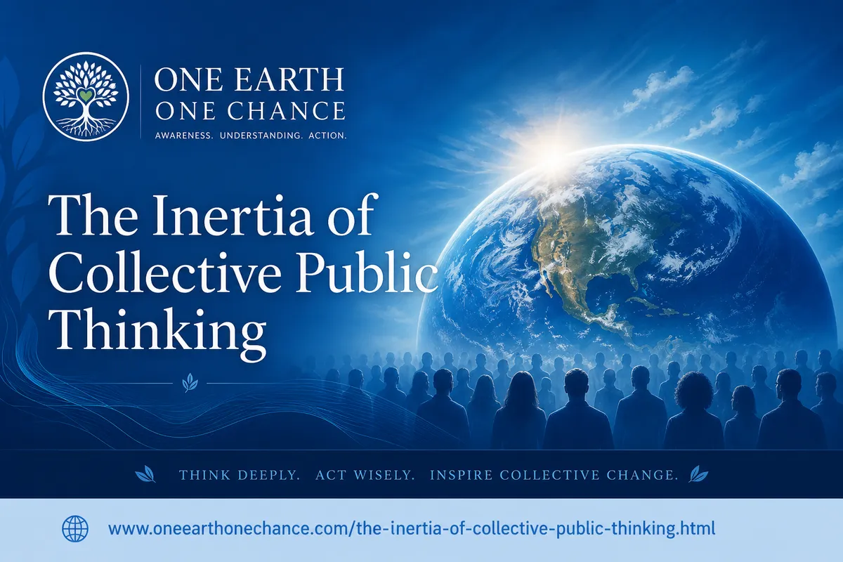 The inertia of collective public thinking.