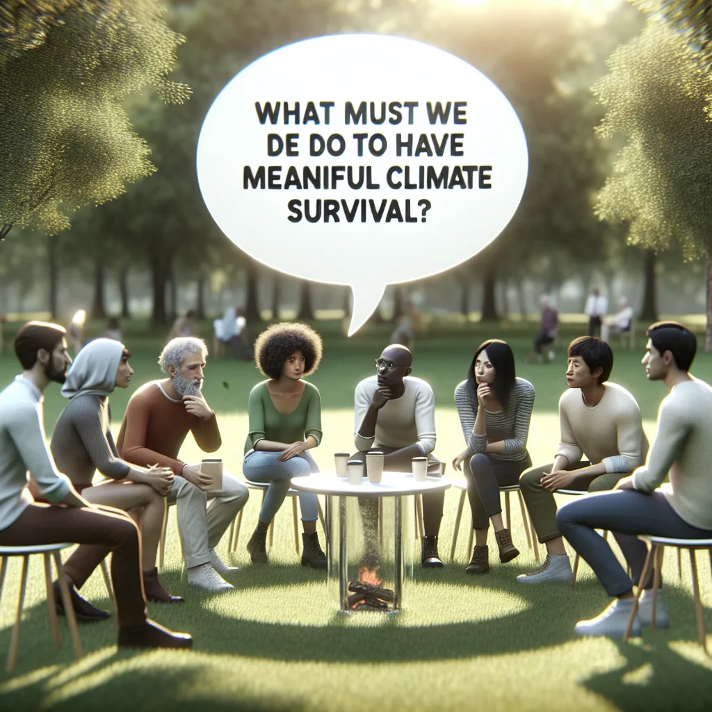 Meaning climate survival. What people have said.