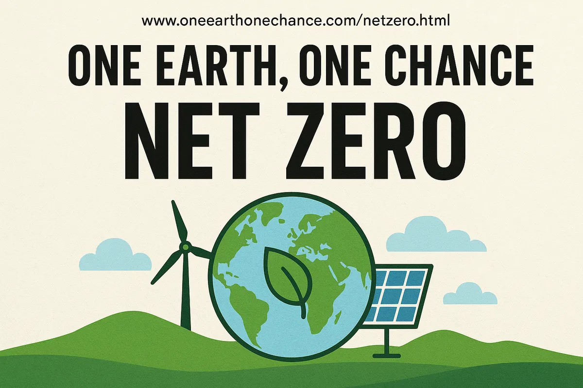 Net zero. Reaching a balance between emissions and removals.