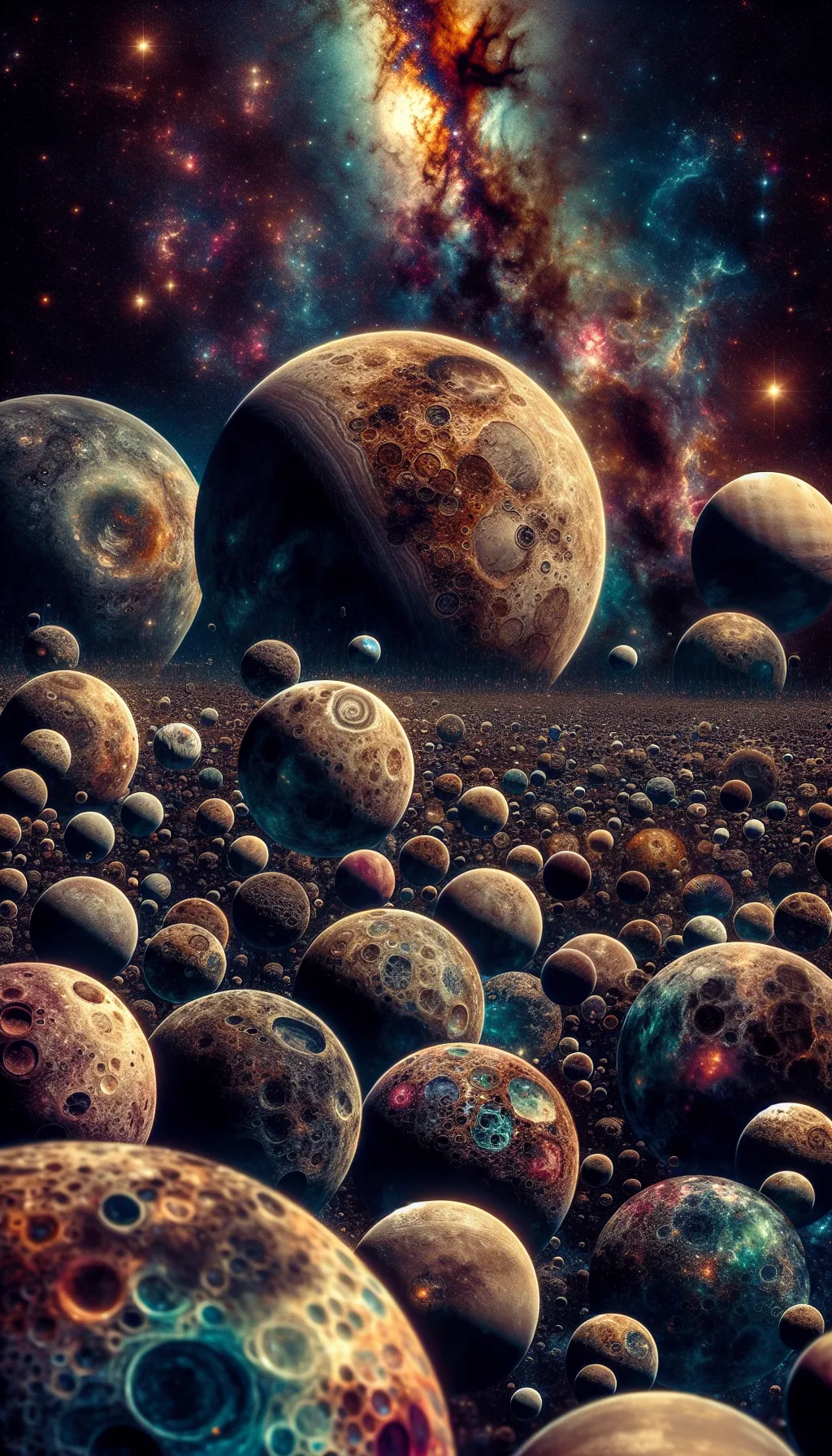 The cosmos filled with dead planets