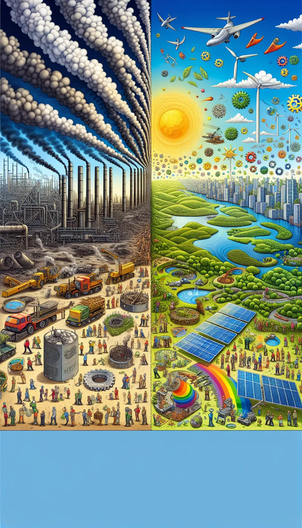 Transition away from fossil fuels.